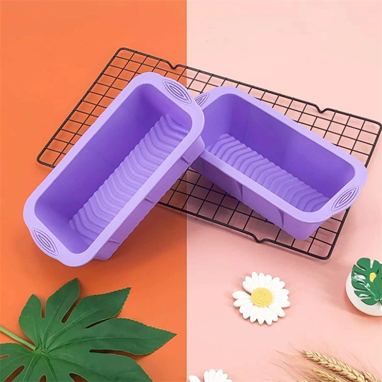 6PCS Silicone Bakeware Set Cake Tools Cookie Sheet Silicone Cake Molds Baking Pan Set for Muffin Loaf Bread Pizza